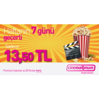 Tüm Cinemaximum'lar (Premium Sinemalar Hariç - 3D Hariç) - Sinema Bileti