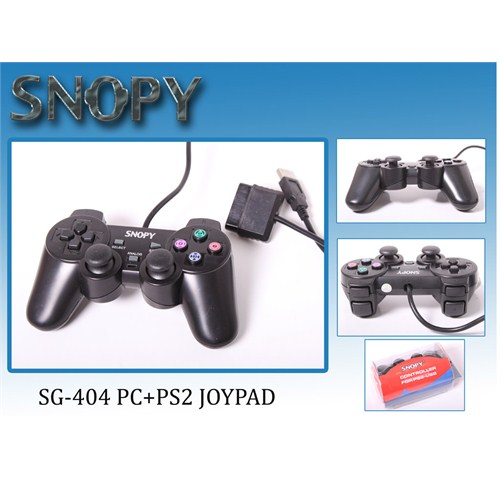 Snopy SG-404 USB/PS2 Çift Titreşimli Gamepad