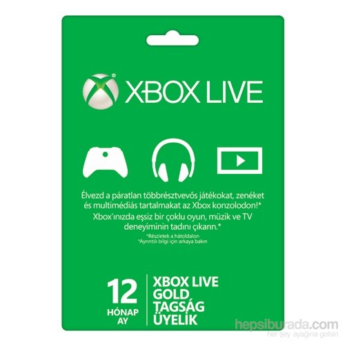 Xbox One / Xbox 360 Live 12 Ay Gold Üyelik