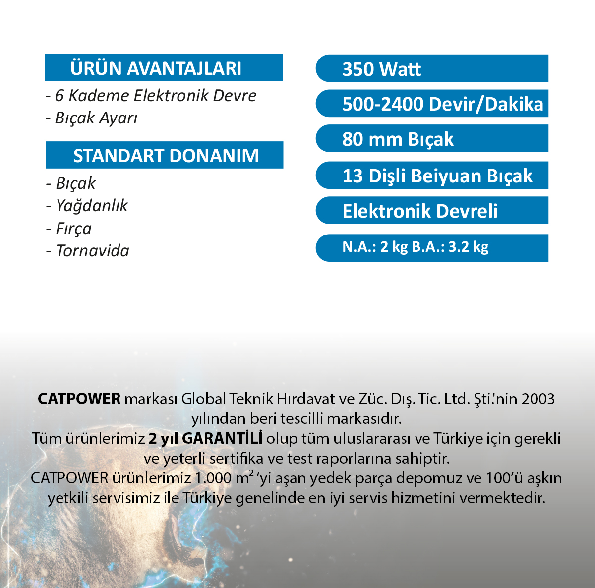 Catpower-103-Koyun Ve Keçi Kırpma,350W.Elektronık, 6