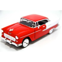 Motormax 1955 Chevy Bel Air -Kırmızı 1:24 Model Araba