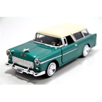 Motormax 1955 Chevy Bel Air Nomad -Yeşil 1:24 Model Araba