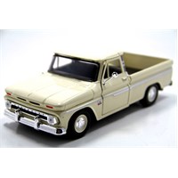 Motormax 1:24 1966 Chevy C10 Fleetside Pickup -Krem Model Araba