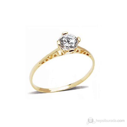 Allegrogold Tek Taş Yüzük Agt0038