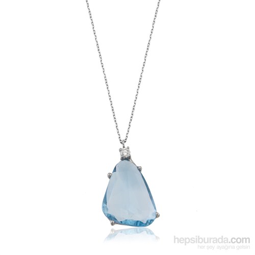 Diva Pırlanta Blue Topaz Kolye