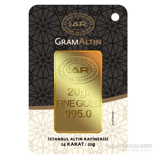 IAR 24 Ayar Gram Altın Külçe Altın 20 Gr.