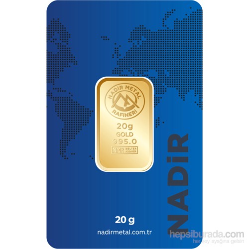Nadir Metal 24 Ayar Külçe Altın 20 Gr.