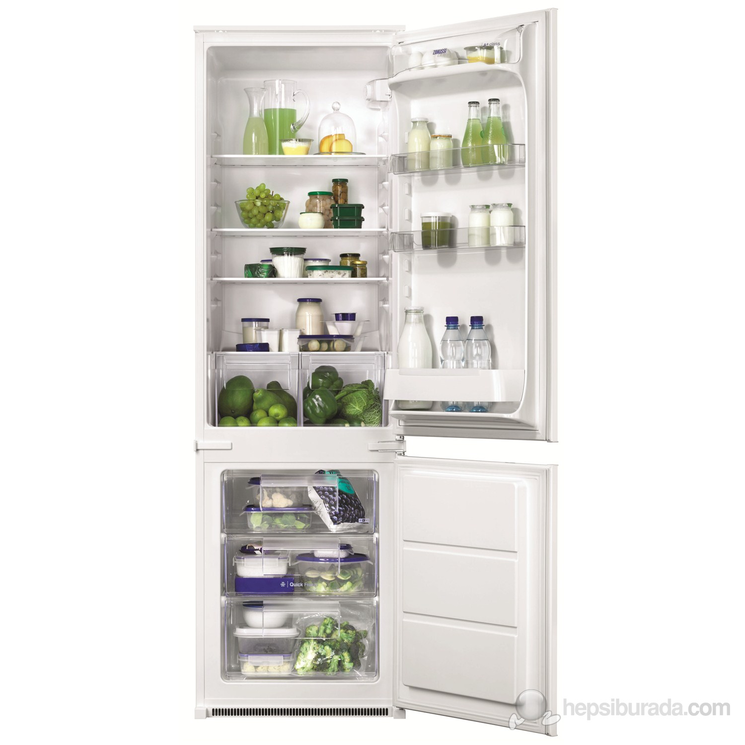 Zanussi ZBB28430SR A+ 279 Lt LowFrost Ankastre Buzdolabı