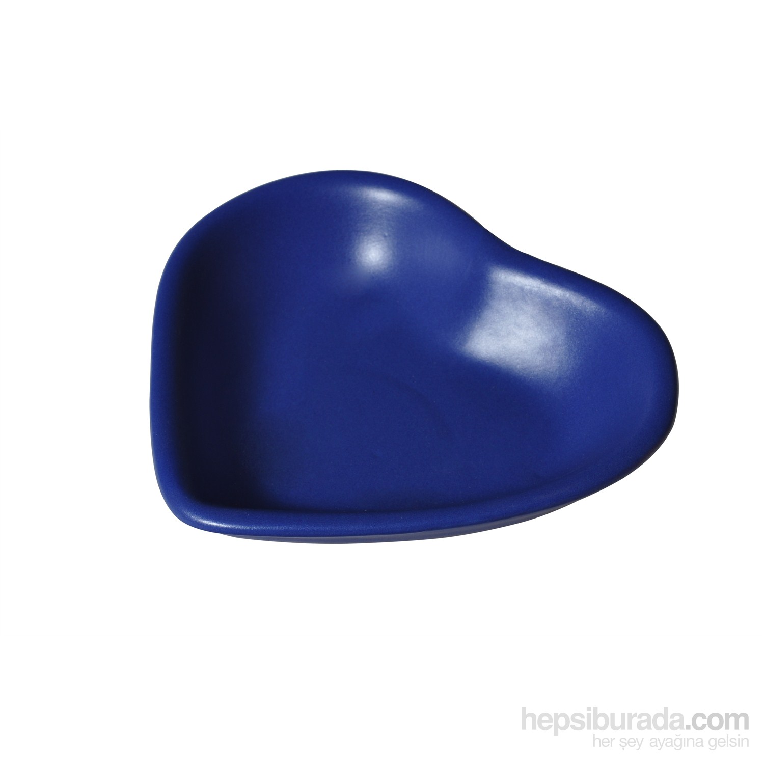 Keramika 6'Lı Mat Efe Mavi 14 Cm Kalp Çerezlik