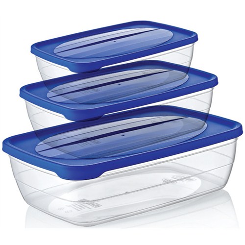Hobby Life Plastik 3 Lü Trend Saklama Kabı(1,2+2+3Lt)