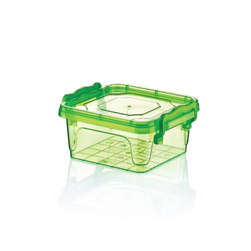 Hobby Life Plastik 350 Ml Kare Bonbon Renkli Saklama Kabı 6 Lı