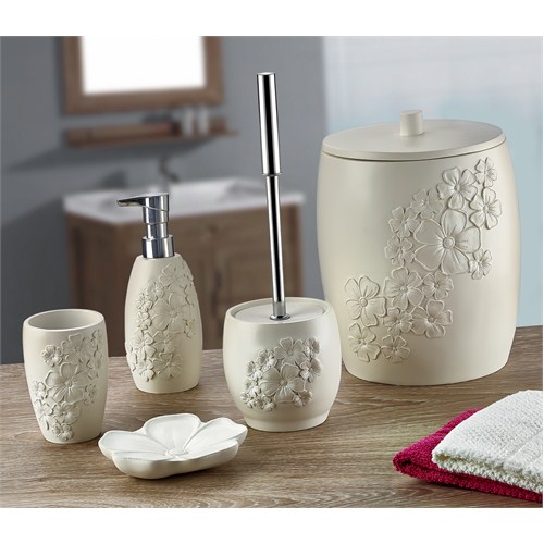 Noble Life Daisy Cream 5 Parça Banyo Seti  -  21039