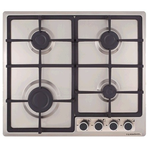 Termikel 17137 X604D Döküm Izgaralı  Ankastre Inox Ocak