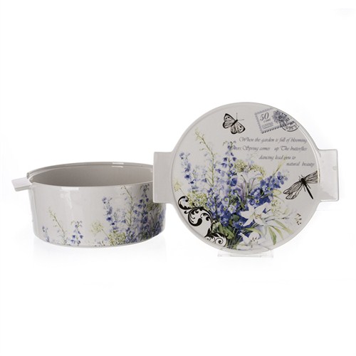 Songfa Vanguardıa Yuvarlak Fırın Tencere Jardın Bleu 27*23*10 Cm