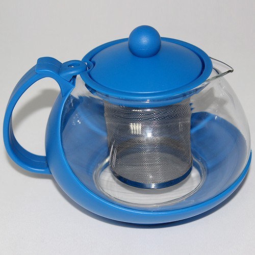 BlueZen Süzgeçli Cam Demlik(Çay Kahve ve Bitki Çayı Çaydanlığı 750 ml)