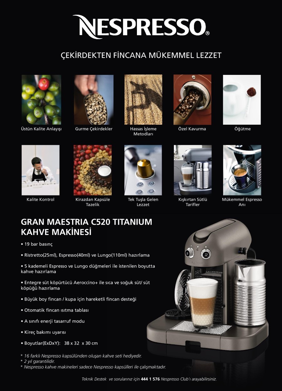 Nespresso C520 Gran Maestria Makinesi