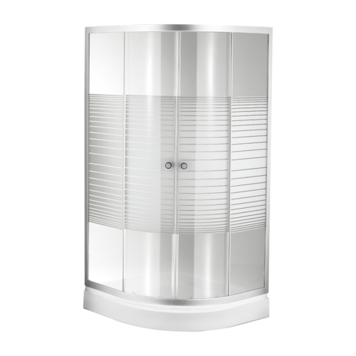 Drophill 1001 90x90 Oval Duş Teknesi + 4 mm Yatay Çizgi Kumlama Duşakabin 289,90 TL