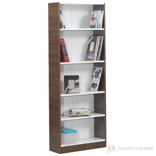 Hepsiburada Home Beş Raflı Kitaplık - Milas Beyaz 89,90 TL