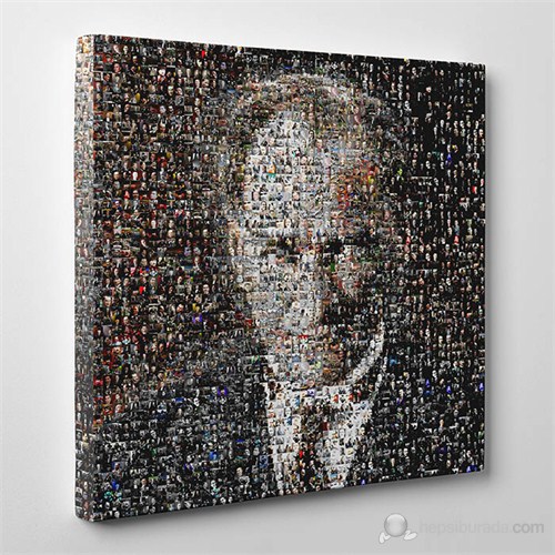 Tabloshop - Atatürk Mozaik Canvas Tablo - 60X60cm