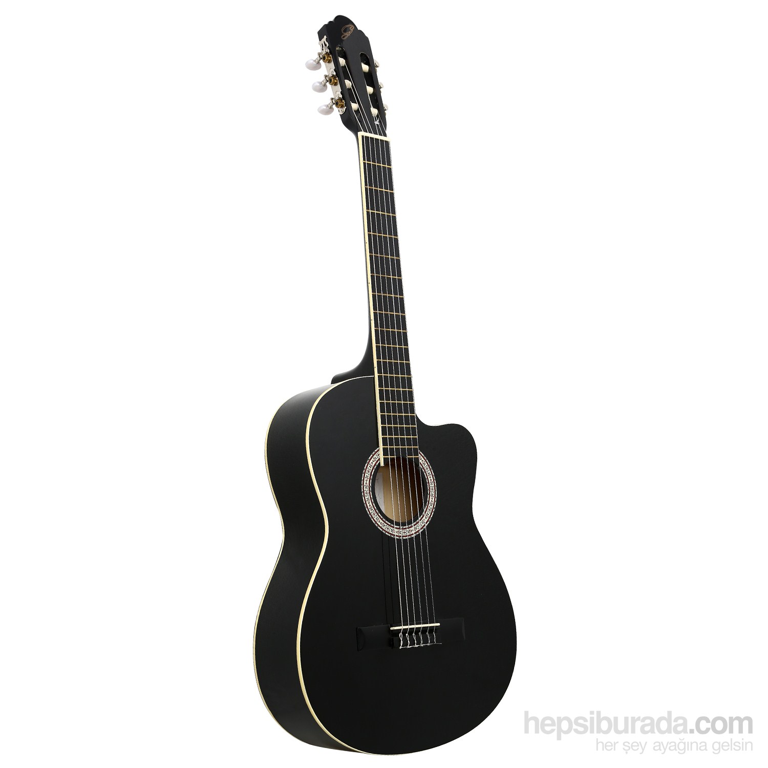 Garcia LC 3901 CBK Cutaway Siyah Klasik Gitar (Aksesuar Hediyeli)
