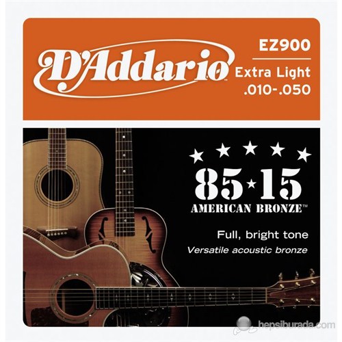 Daddario EZ900 - Extra Light - 010 Akustik Gitar Takım Tel