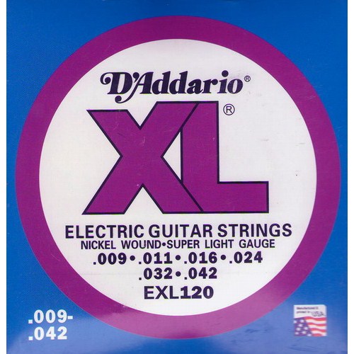 Daddario EXL120 009 - SET Elektro Gitar Teli