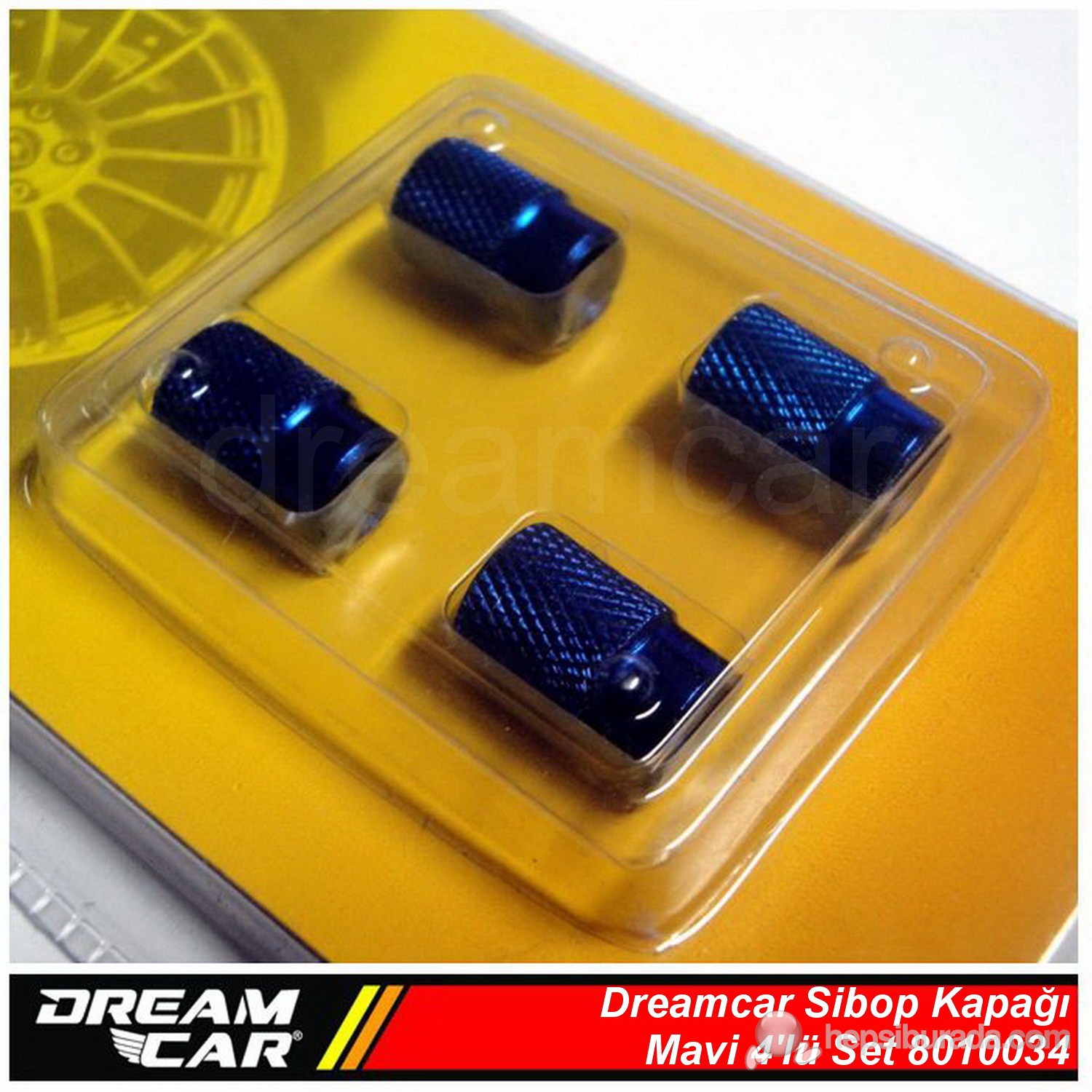 Dreamcar Aluminyum Sibop Kapağı 4'lü Set Mavi 8010034