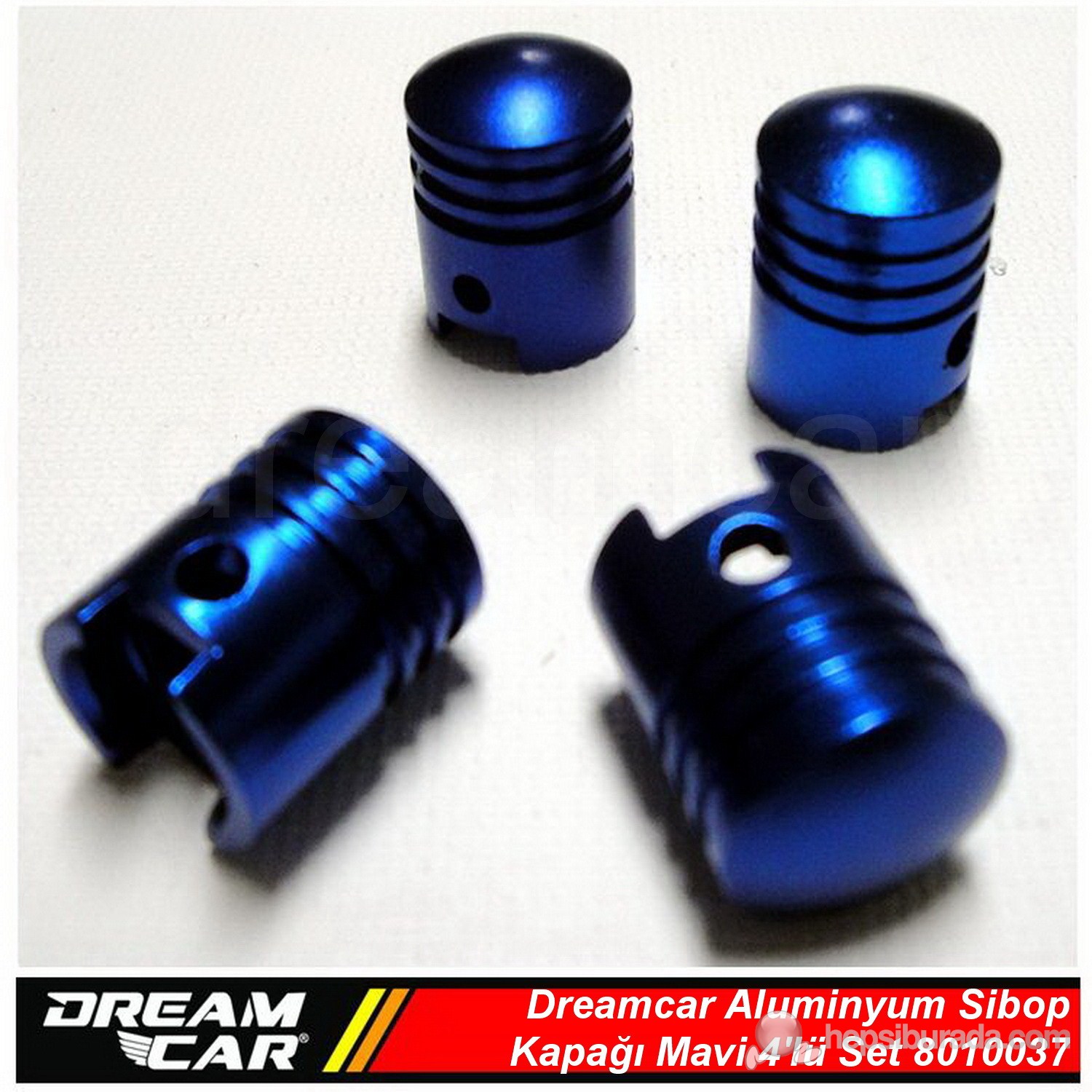Dreamcar Aluminyum Sibop Kapağı 4'lü Set Mavi 8010037