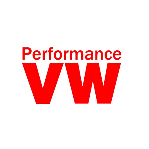 Z tech "Performance VW " Kırmızı Sticker 12x7cm