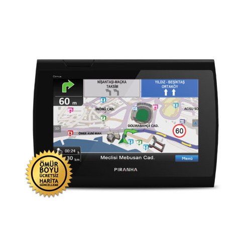 Piranha Cirrus 4.3" Navigasyon Cihazı (Ömür Boyu Ücretsiz Güncelleme)