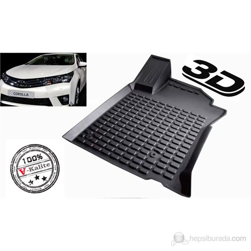 Tarz Toyota Corolla 3D Havuzlu Special Paspas Seti (2013 sonrası)