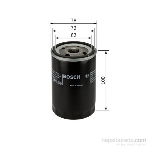 Bosch - Yağ Filtresi Tempra/Tipo/Dks Slx - Bsc 0 986 Tf0 033