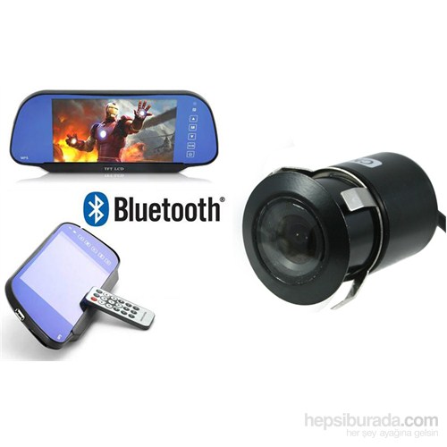 Rearivew 7 inç Kameralı AYNA LCD Ekran Bluetooth 348817