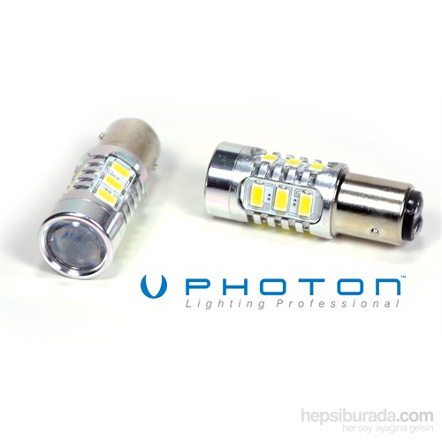 Photon 1016 Tip Çift Duy 12 Beyaz Smd Led  Projektör Lens Ampül  85D7210
