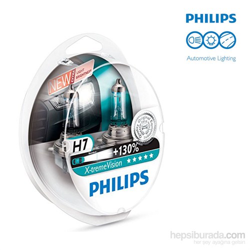 Philips H7 X-tremeVision Ampül Seti + %130 Fazla Işık