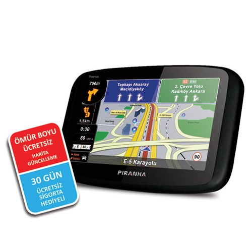 Piranha Patriot 4.3 inç Gps Navigasyon Sistemi ( Ömür Boyu Ücretsiz Güncelleme )