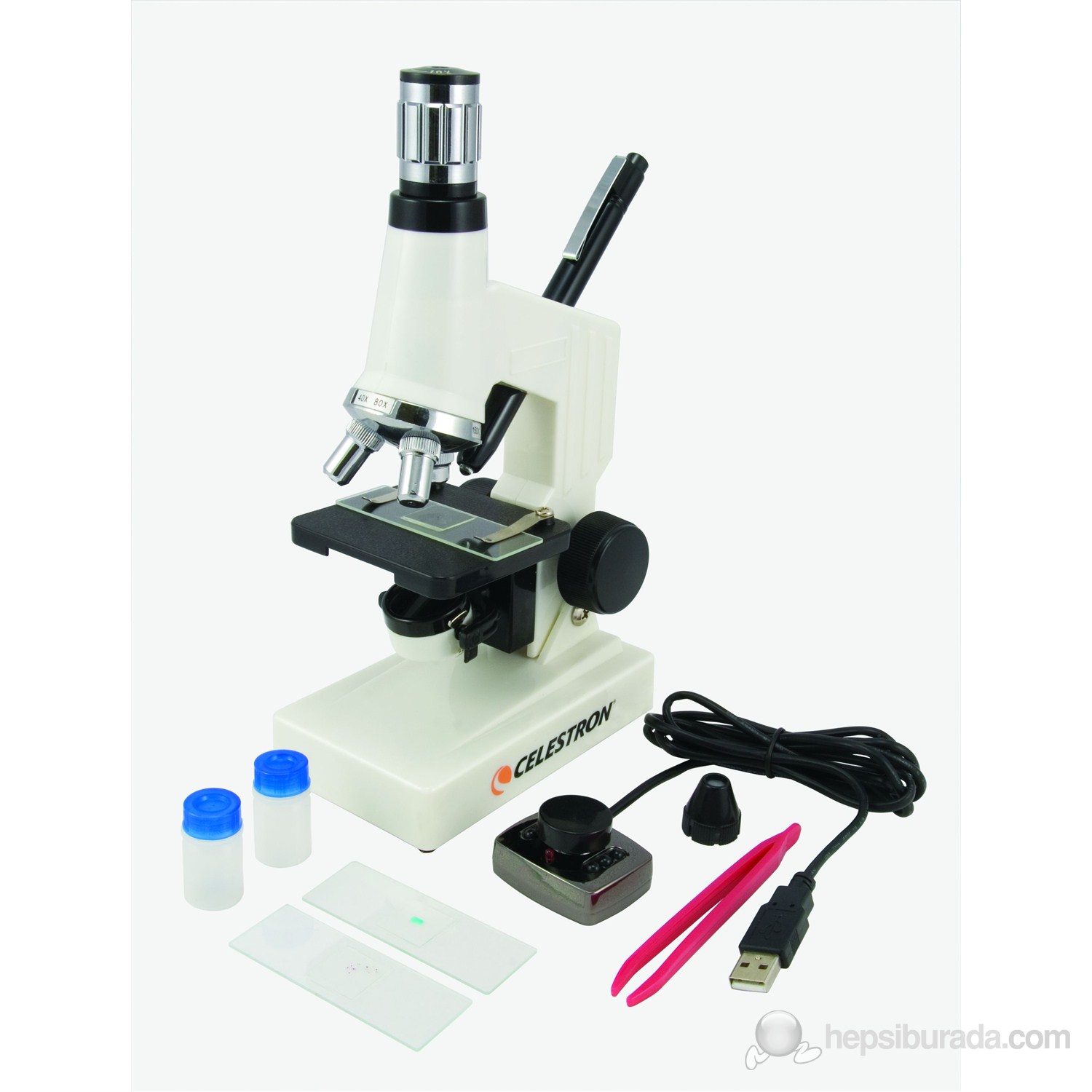Celestron 44320 Başlangıç Seviyesi Mikroskop Seti