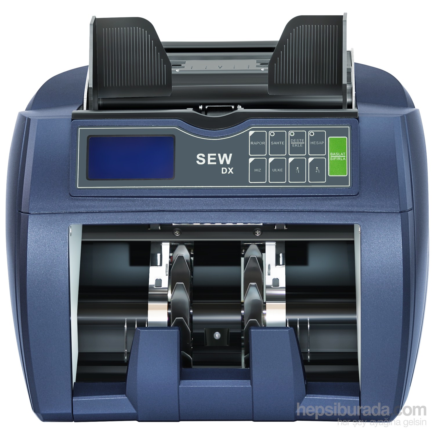 Jetcom Sew-DX Para Sayma Makinesi (%100 TL, Eur, Usd, GBP Kontrollü)
