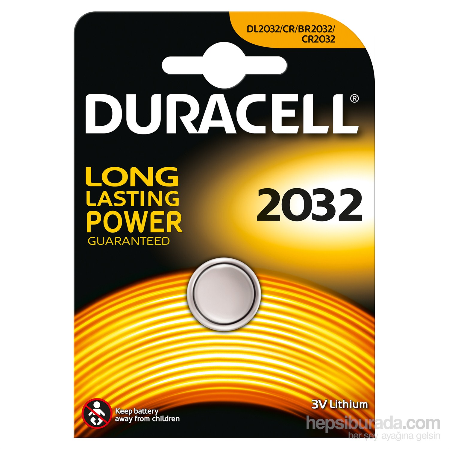 Duracell Electronics Lityum 2032 Özel Pil