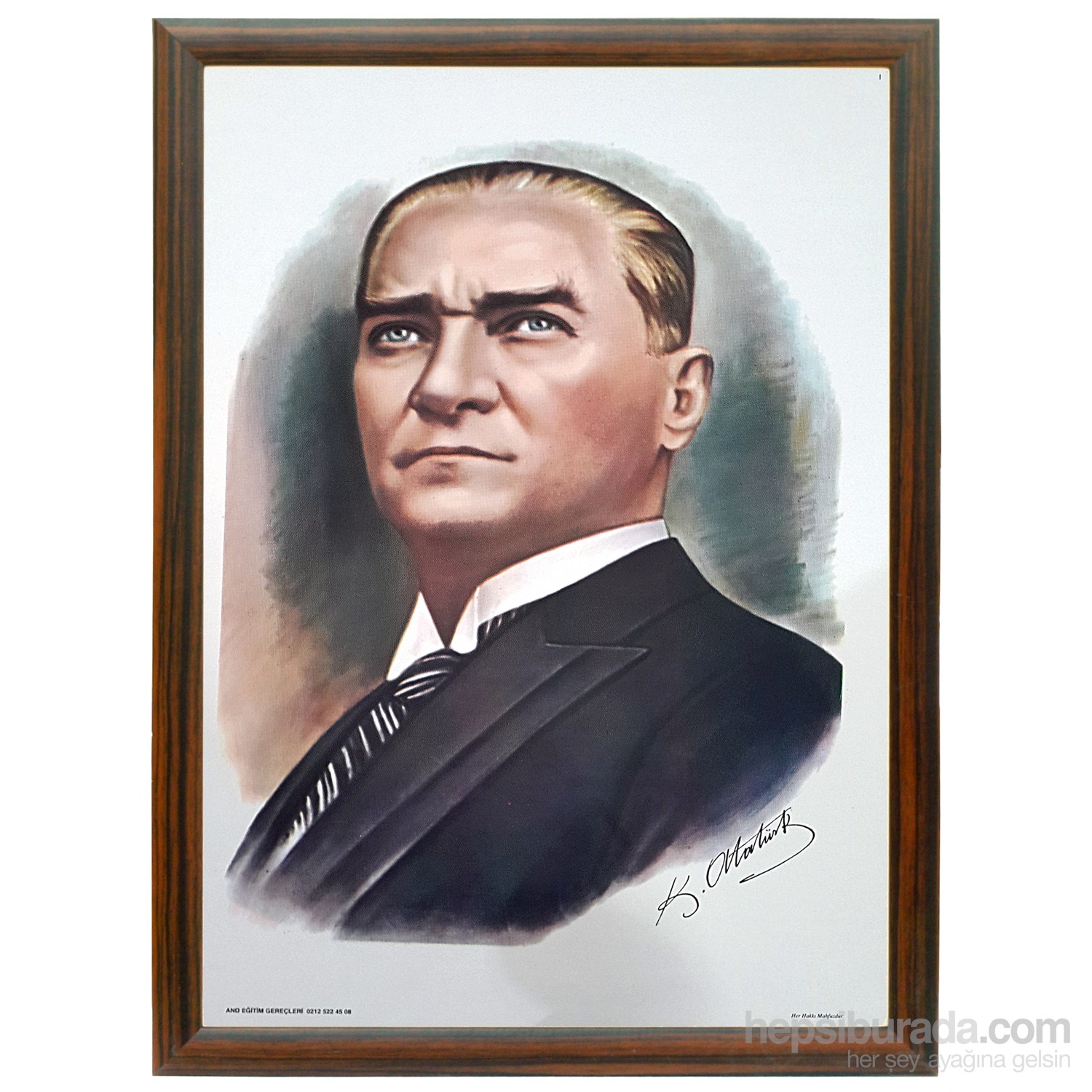Akyazı 35x50 Atatürk Posteri-1 (Mdf Çerçeve)