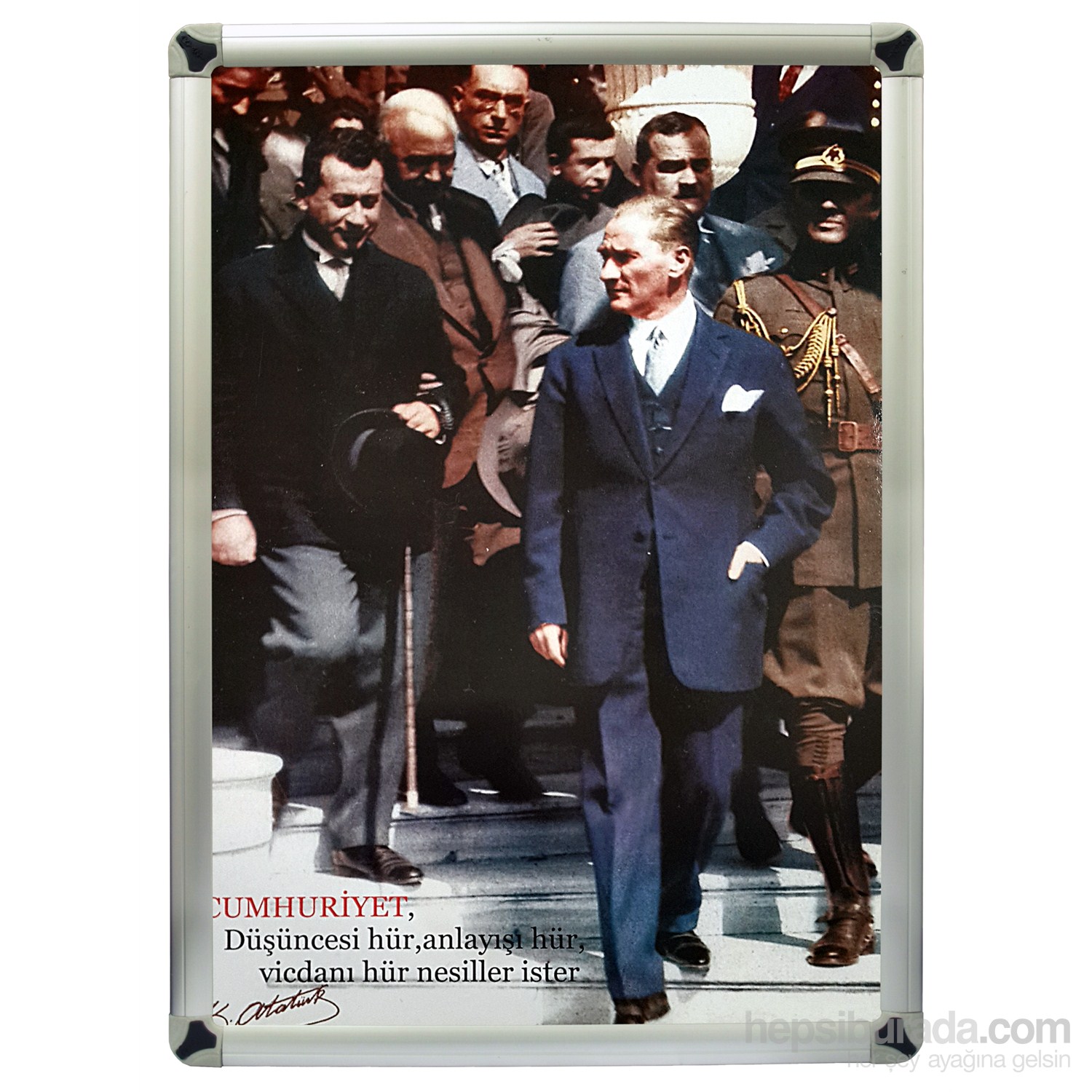 Akyazı 35x50 Atatürk Posteri-5 (Metal Çerçeve)