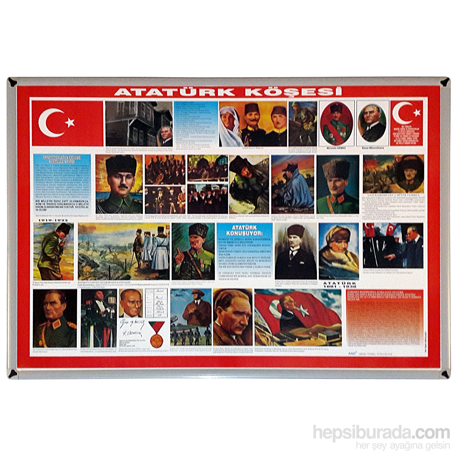Akyazı 70x100 Atatürk Köşesi (Mdf Çerçeve)
