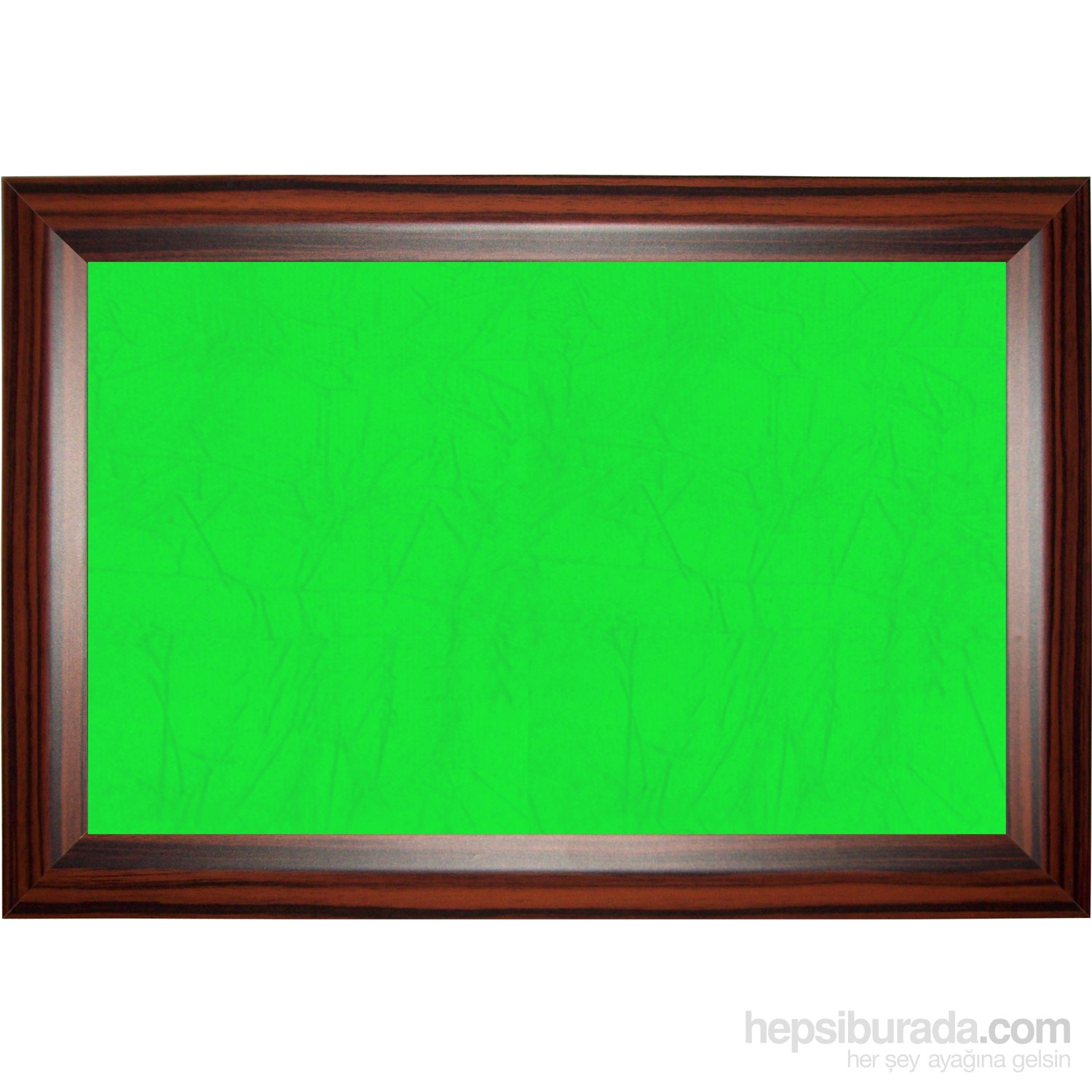 Akyazı 90x180 Geniş Ahşap Çerçeve Kumaşlı Pano (Yeşil)