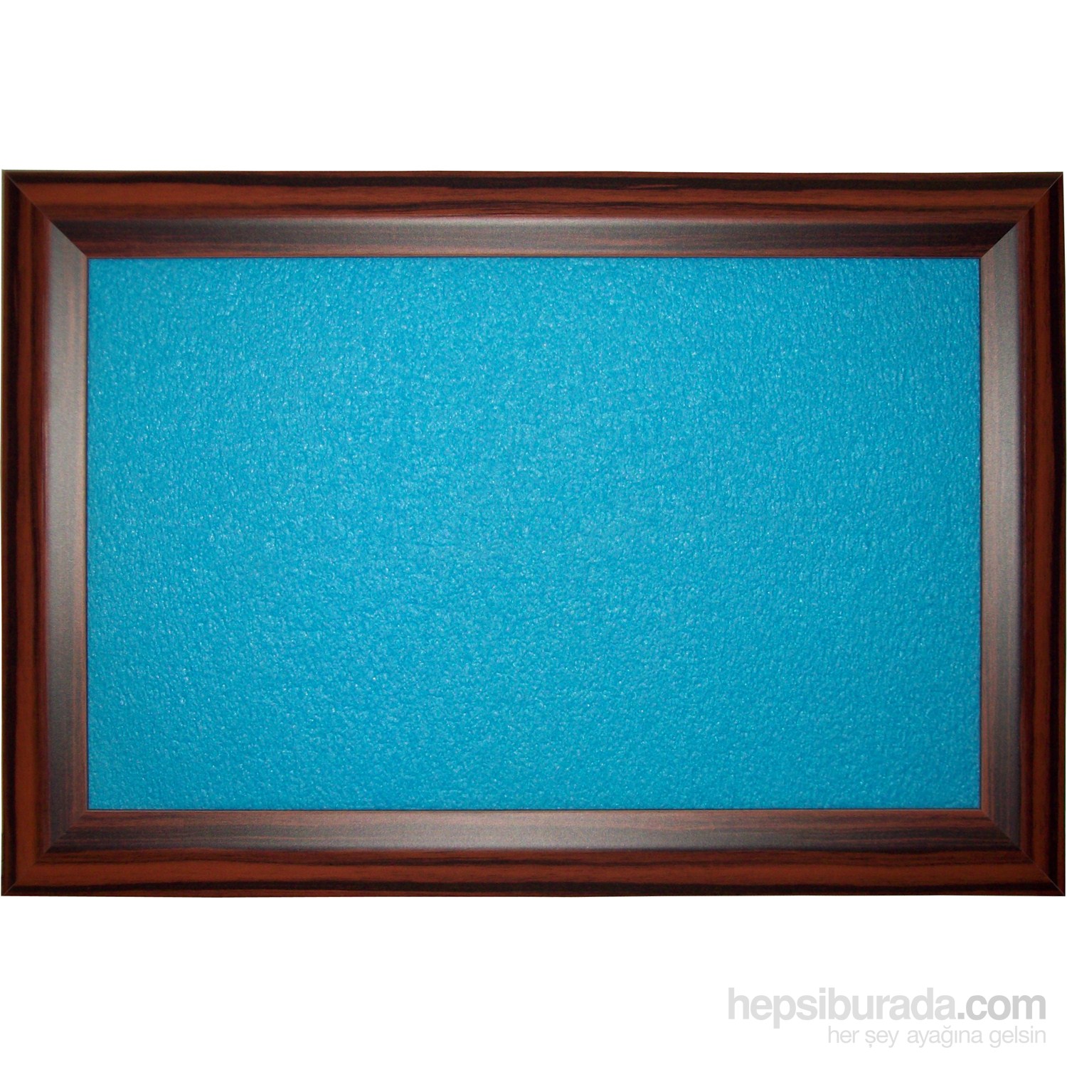 Akyazı 60x200 Geniş Ahşap Çerçeve Renkli Pano (Mavi)