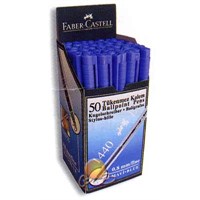 Faber-Castell 1440 Tükenmez Kalem 0.8mm 50'li Mavi (5207144051)