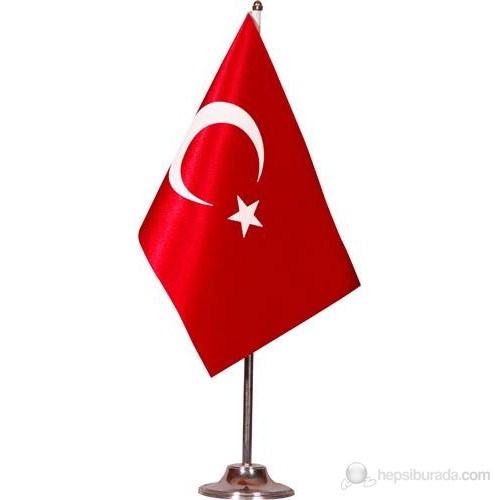 Masa Bayrağı Tekli Direkli Türk Bayrağı