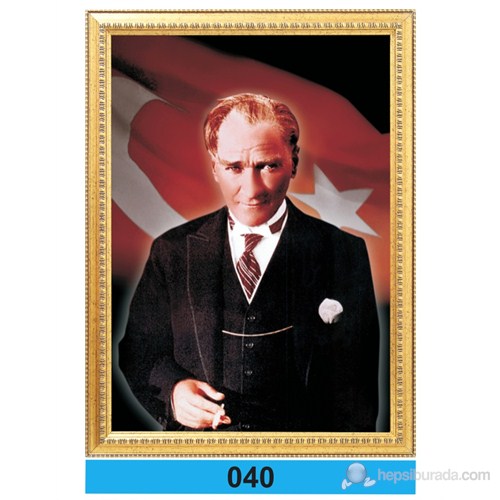 İnter 50x70 cm Varaklı Atatürk Portresi İNT-040