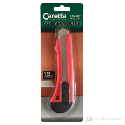 Caretta Maket Bıçağı Plastik 18 Mm 1' Li Blister