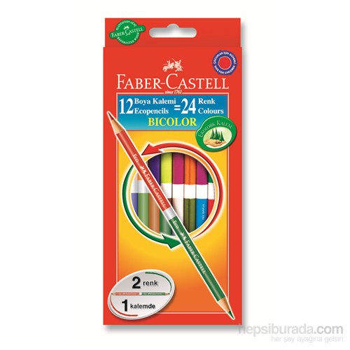 Faber-Castell Bicolor Boya Kalemi 24 Renk (5171120612)