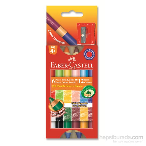 Faber-Castell Çift Taraflı Mum Boya 12 Renk (5281141412)